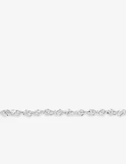 Chaîne Singapour or blanc 750 ‰ 1,7 mm SO OR
