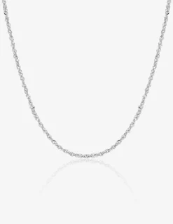 Chaîne Singapour or blanc 750 ‰ 1,7 mm SO OR