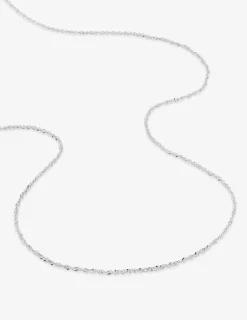 Chaîne Singapour or blanc 750 ‰ 1,7 mm SO OR