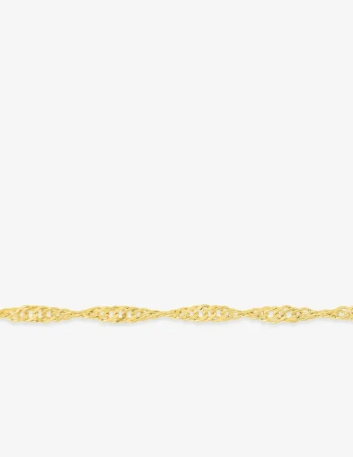 Chaîne Singapour or jaune 750 ‰ 1,2 mm SO OR