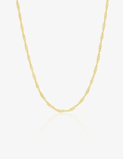 Chaîne Singapour or jaune 750 ‰ 1,2 mm SO OR