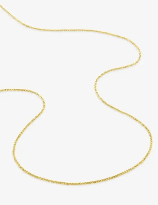 Chaîne spiga or jaune 750 ‰ 1 mm SO OR
