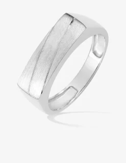 Chevalière argent rhodié 925 ‰ SO OR