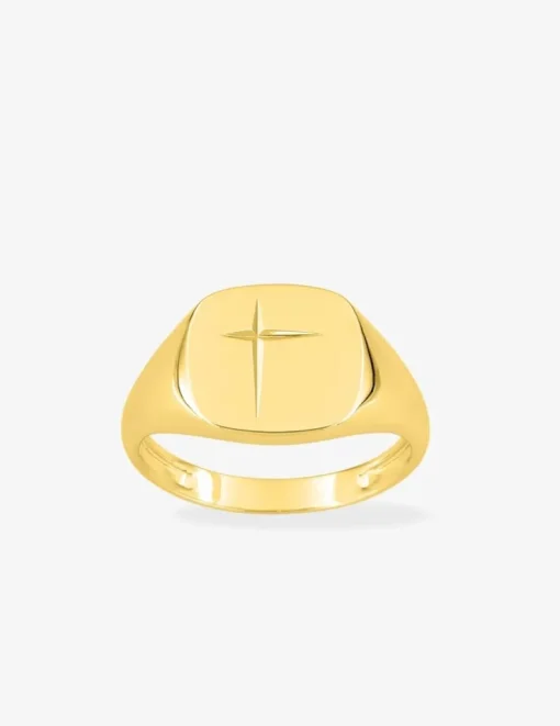 Chevalière en or jaune 375 ‰, personnalisable SO OR