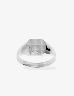 Chevalière fantaisie argent 925‰ rhodié SO OR