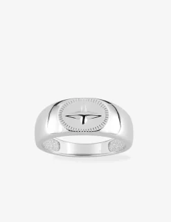 Chevalière étoile argent 925‰ rhodié SO OR