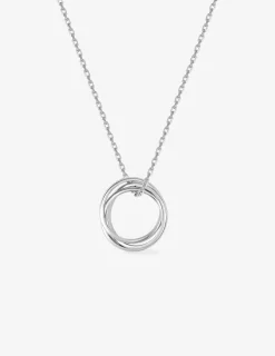 Collier 3 anneaux argent 925‰ rhodié SO OR