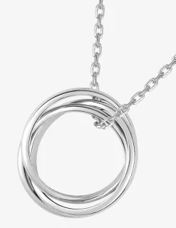 Collier 3 anneaux argent 925‰ rhodié SO OR