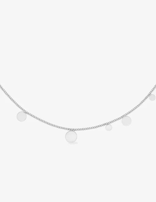 Collier acier avec pampiles rondes lisses variées SO OR