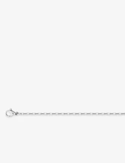 Collier acier chaine forçat ronde miroir rectangle SO OR