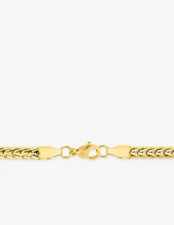 Collier acier doré chaine maille fantaisie unicolore SO OR