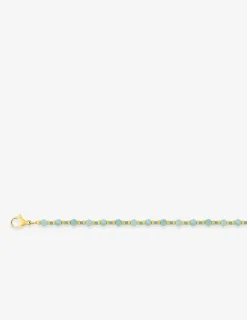 Collier acier doré, cristaux et perles de verre SO OR