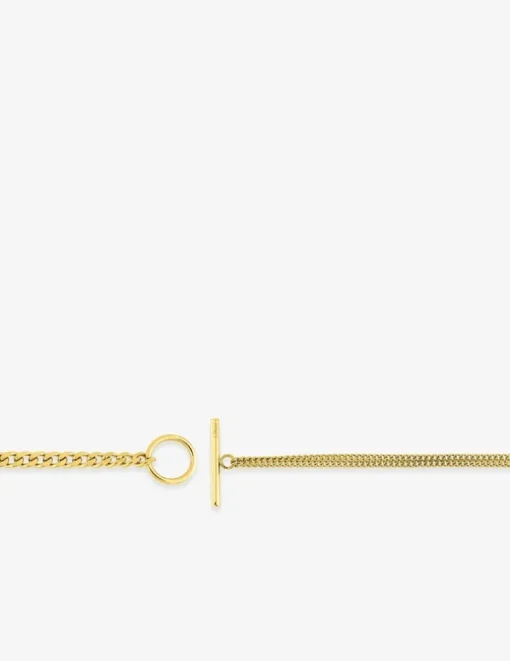 Collier acier doré maille fantaisie SO OR