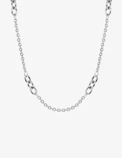 Collier acier gris maille fantaisie SO OR
