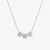 Collier acier gris perles recouvertes de cristaux synthétiques SO OR