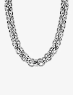 Collier acier maille fantaisie SO OR