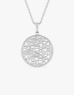 Collier acier motifs géométriques SO OR