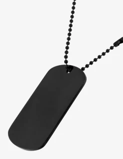 Collier acier noir avec pendentif SO OR