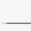 Collier acier vert et doré SO OR