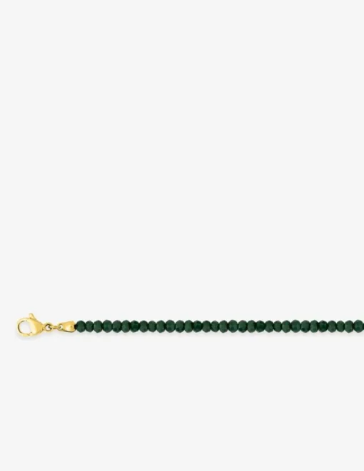 Collier acier vert et doré SO OR