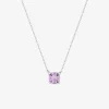 Collier améthyste coussin or blanc 375‰ SO OR