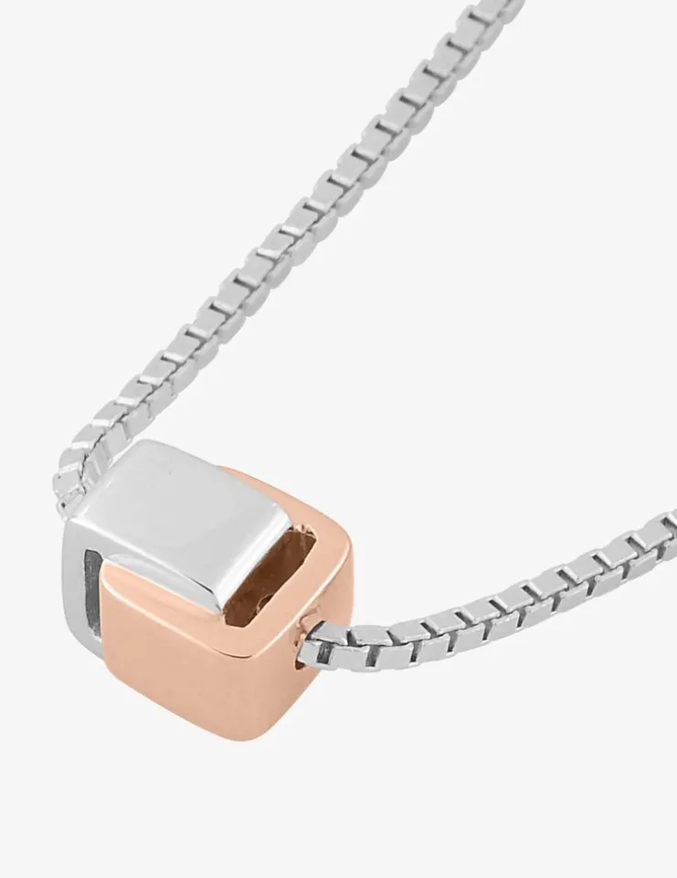 Collier argent 925 ‰, bicolore, tout métal SO OR