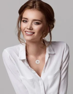 Collier argent 925 ‰ et jeton rond SO OR