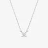 Collier argent 925 ‰ rhodié et oxyde de zirconium serti griffes SO OR
