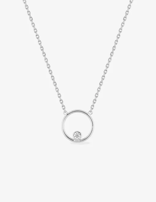 Collier argent 925 ‰ rhodié et oxyde de zirconium SO OR