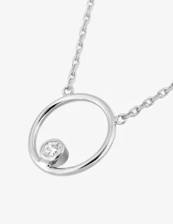 Collier argent 925 ‰ rhodié et oxyde de zirconium SO OR