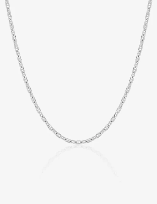 Collier argent 925 ‰ rhodié maille marine SO OR