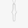 Collier argent 925‰ avec motif ovale fantaisie SO OR