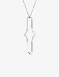 Collier argent 925‰ avec motif ovale fantaisie SO OR