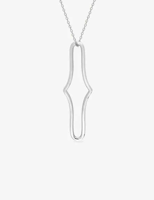 Collier argent 925‰ avec motif ovale fantaisie SO OR