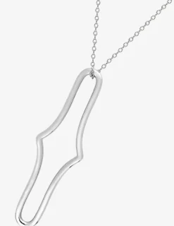 Collier argent 925‰ avec motif ovale fantaisie SO OR