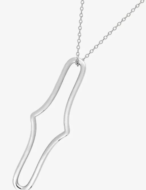 Collier argent 925‰ avec motif ovale fantaisie SO OR