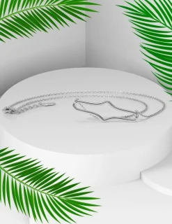 Collier argent 925‰ ovale fantaisie sans bélière SO OR