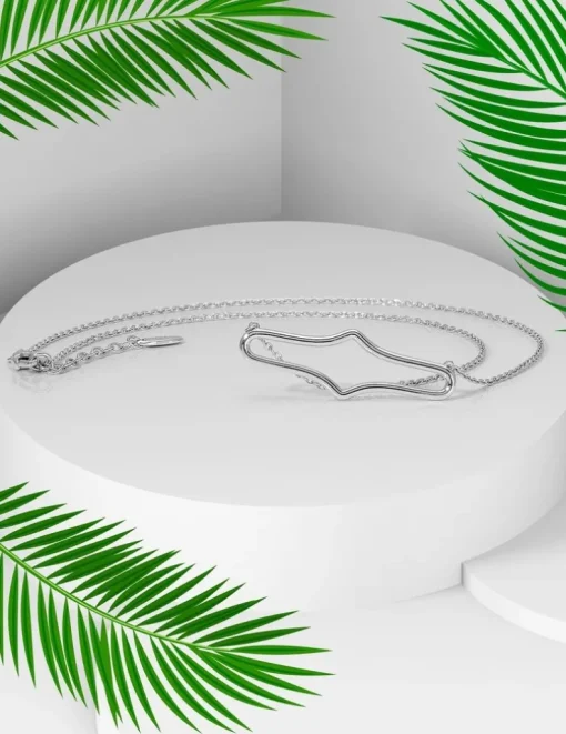 Collier argent 925‰ ovale fantaisie sans bélière SO OR