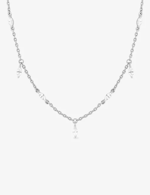Collier Argent 925‰ rhodié & oxydes de zirconium SO OR