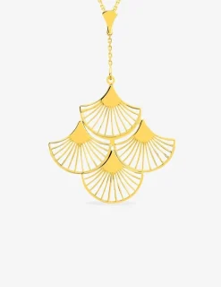 Collier Art déco or jaune 750‰ 4 motifs SO OR