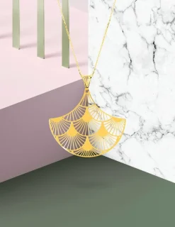 Collier Art déco or jaune 750‰ SO OR