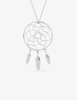 Collier attrape-rêve en argent 925‰ rhodié SO OR