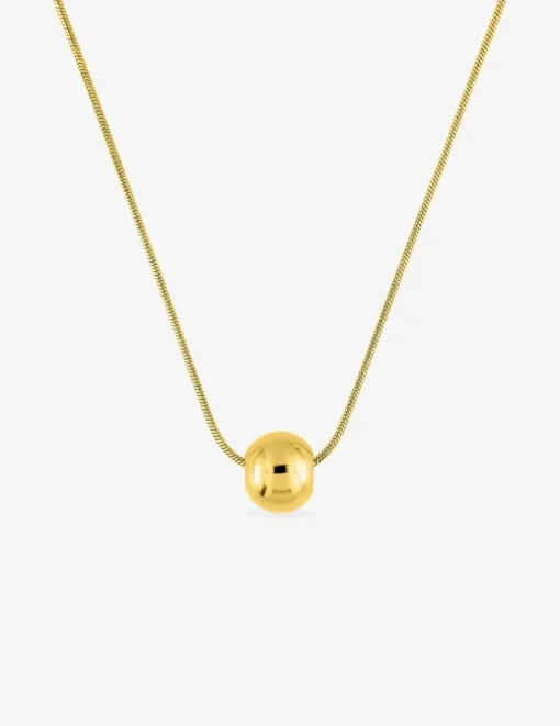 Collier avec des perles en acier doré SO OR