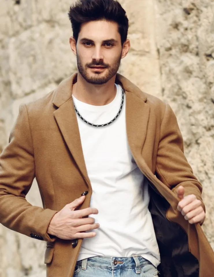 Collier bicolore acier SO OR