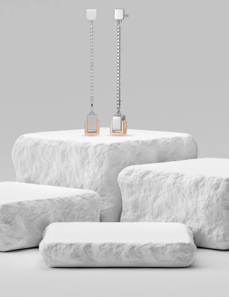 Collier bicolore argent 925 ‰, tout métal SO OR