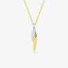 Collier brins courbés plaqué or et rhodium SO OR