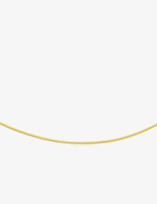 Collier cable avvolto or jaune 750 ‰ SO OR