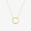 Collier cercle ajouré en or 375‰ et oxydes de zirconium SO OR