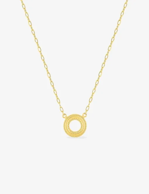 Collier cercle fantaisie or jaune 375‰ SO OR