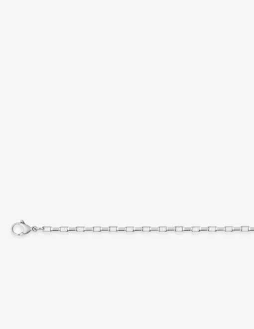 Collier chaine acier forçat ronde rectangle SO OR